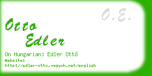 otto edler business card